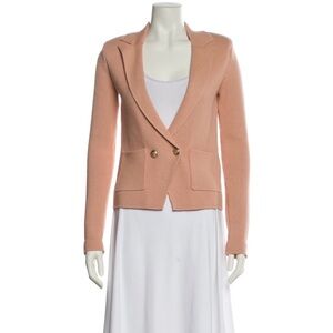 Womens Blush Knit Blazer Jacket - L’agence